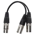 thumbnail image 2 of Audio Balanced Cable, Stable Performance XLR Female To Dual XLR Male Cable Professional Noise Suppression Double Head  For Audio Adapter Black, 2 of 8