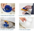 thumbnail image 3 of Spacio Elastic Wax Free Toilet Gasket with Toilet Bolts, 3 of 5