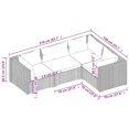 thumbnail image 3 of vidaXL 4 Piece Garden Lounge Set with Cushions Poly Rattan Black, 3 of 4