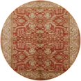 thumbnail image 1 of Ahgly Company Machine Washable Indoor Round Industrial Modern Brown Sand Brown Area Rugs, 3' Round, 1 of 7