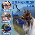 thumbnail image 2 of Air Mesh Dog Muzzle for Medium Large Breed Biting Chewing Barking Reflective Adjustable Strap Pet Training Supplies, 2 of 4