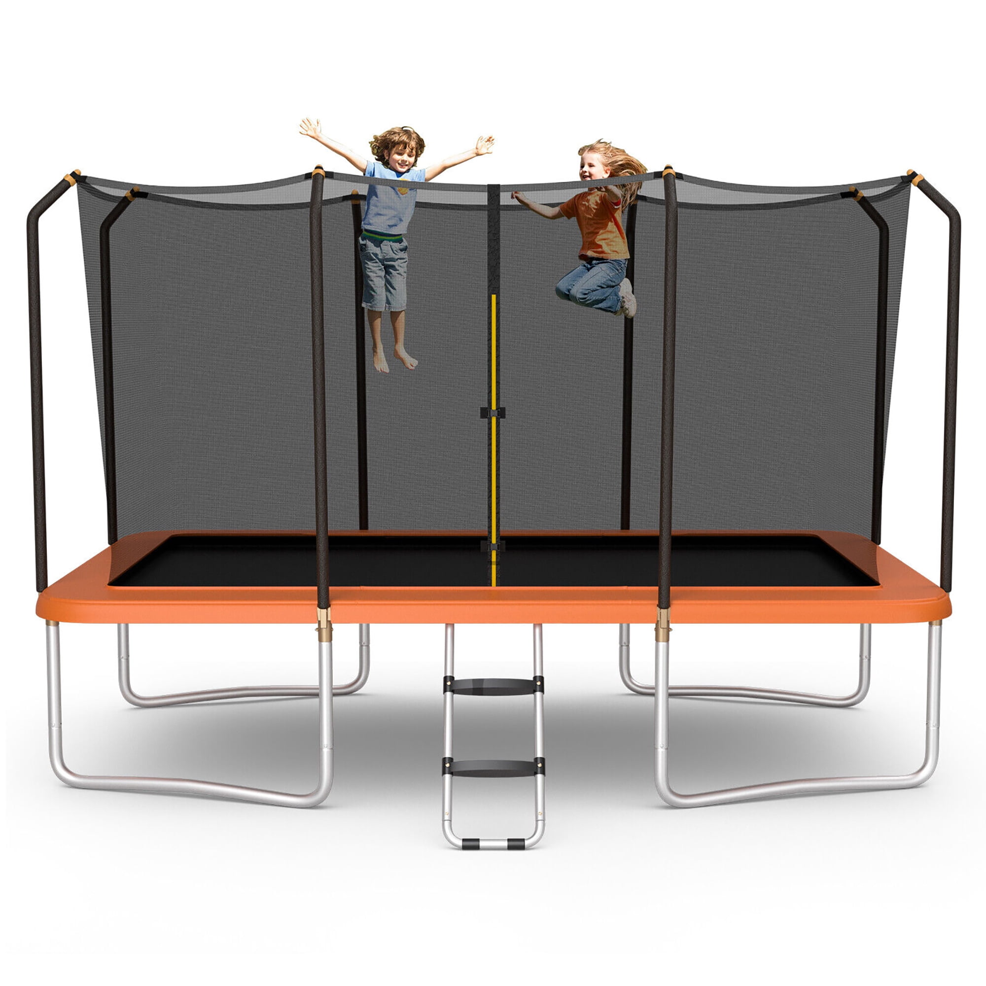 Gymax 8 x 14 FT Rectangular Recreational Trampoline W/ Safety