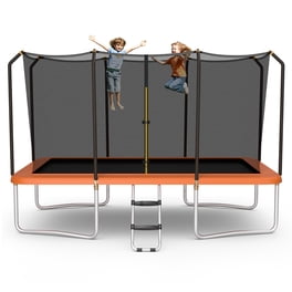 Filet De Sécurité Trampoline GYMAX – PE Résistant UV, Hauteur 180cm, Pour Diamètres 244-488cm, Fermeture éclair