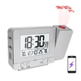 thumbnail image 1 of Yeacher Projection Alarm Clock for Bedroom with Thermometer Hygrometer Digital Project Ceiling Clock Dimmable LED Display with USB 180掳Rotable with Dual Alarms 12/24H Snooze, 1 of 8