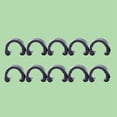 thumbnail image 3 of 10PCS Wire Clamps Tubing Clips Mountain Bike C Shaped Buckle Bike Line Pipe Fixing Pipe Clamp Line Clips Bike Brake Line Buckle (Black), 3 of 5