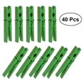 thumbnail image 1 of 40pcs Durable 2.9 Inch Wooden Clothespins Clothes Pegs Pins (Green), 1 of 8