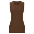 thumbnail image 4 of Timegard Débardeurs d'Été pour Femmes Col Rond Sans Manches T-Shirts Ajustés Confortables Basiques, 4 of 6