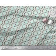 thumbnail image 3 of Soimoi Green Cotton Duck Fabric Anemone & Roses Floral Print Printed Fabric 1 Yard 44 Inch Wide, 3 of 3