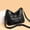 Black, variant on JMYHOAM Storage Bags Women Soft Washed Leather Shoulder Bag Multi-Zip Spacious Large Capacity Handbag For Daily Use Travel Work Shopping Necessity Home Storage