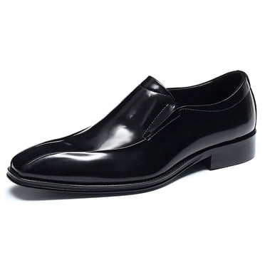 Santimon Men’s Loafers Slip on Dress Shoes Classic Wedding Business Shoes Casual Loafers Black US 11