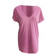 thumbnail image 4 of Yubnlvae T-Shirt à Manches Courtes Décontracté pour Femmes avec Poche, T-Shirt à Manches Courtes Décontracté et Tendance pour Femmes Uni avec Poche en Liquidation! Uni, Col Rond, Rose, TG, 4 of 4