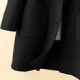 thumbnail image 4 of Children's Wool Trench Overcoat Breasted Lapel, Pea Coat, Long Sleeve, MidLong, with Pockets, 4 of 4