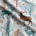 thumbnail image 1 of Soimoi Animals Print, Silk Fabric, Decor Sewing Fabric by The Yard 42 Inch Wide,Decorative Fabric for Shirts Suits Ties, Blue, 1 of 5
