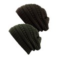 thumbnail image 1 of Tuque Tricotée pour Femmes (Lot de 2), Nouvelle Olive/brun, 1 of 1