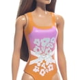 thumbnail image 2 of Barbie – Poupée Plage – Cheveux brun clair, maillot rose et orange, 2 of 5