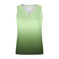 thumbnail image 4 of Tank Top for Women Womens Striped Round Neck Button Elastic Tank Top, 4 of 5