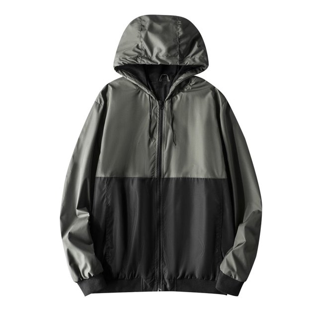 Manteau Fin Imperméable Respirant à Capuche pour Hommes