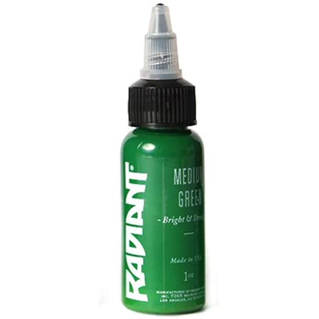Radiant Colors Encre à Tatouage - Vert Moyen 1 Oz