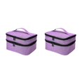 thumbnail image 2 of Thinsony Nail Polish Organizer Bag Sturdy Durable And Designed With In Mind Widely Uesd violet 2Set, 2 of 6