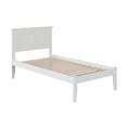 thumbnail image 2 of Madison Twin Solid Wood Platform Bed in White, 2 of 8