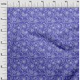thumbnail image 3 of oneOone Polyester Spandex Blue Fabric Floral Sewing Craft Projects Fabric Prints By Yard 56 Inch Wide, 3 of 4