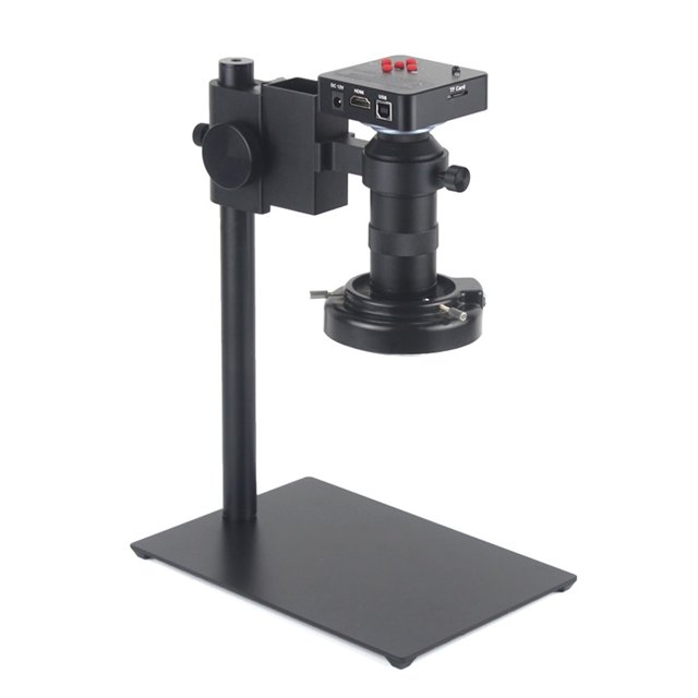 38MP 2K 60FPS USB Industrial Digital Video Microscope Camera + Zoom 130X C-Mount Lens TF USB Storage For Repair Soldering