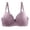 Purple, variant on Women Lace Front Button Shaping Cup Adjustable Shoulder Strap Large Size Underwire Bra