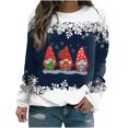 thumbnail image 2 of EGNMCR Chandail en Molleton de Noël pour Femmes T-shirt Imprimé d'Hiver Manches Longues Blouse Col Rond Hauts Décontractés, 2 of 4