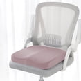 thumbnail image 2 of Pink Square Cushion With Slow Rebound Memory Foam Universal Seat Cushion For Office Car Chair And Home Use Size 15.7X15.7X2.2 Inches Weighs Approximately 1.21 Pounds, 2 of 6