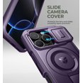 thumbnail image 3 of Dexnor for iPhone 16 Pro Case with Slide Camera Cover & Adjustable Kickstand & Built-in Screen Protector, Compatible with MagSafe Shockproof Bumper Cases Heavy-Duty Magnetic Protective Cover, Purple, 3 of 7