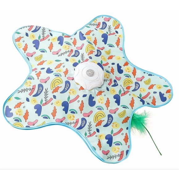 Danhjin Baking Molds Interactive Indoor Cats Toys Hiding Cats Toy Automatic Cats Toy Mobile Toy With Hidden Feathers