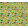 thumbnail image 5 of oneOone Viscose Chiffon Fabric Leaves & Floral Block Printed Craft Fabric BTY 42 Inch Wide, 5 of 5