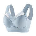 thumbnail image 1 of Kcodviy Women's Large Strapless Lace Sports Bras for Women Tank Top Thin Side Bras for Plus Size Women Fold Side Breast Gather Compression Bra for Women Adjustable Bra, 1 of 3