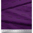 thumbnail image 2 of Soimoi Velvet Fabric Square & Spiral Geometric Printed Craft Fabric by the Yard 58 Inch Wide, 2 of 3