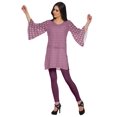 thumbnail image 3 of Moomaya Kurta Mini à Manches Kimono Tunique d'Été Kurtis Courts Imprimés pour Femmes, 3 of 5