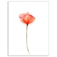 thumbnail image 2 of Aquarelle Grande Fleur de Pavot Rouge - Grande Fleur Art Mural sur Toile, 2 of 3