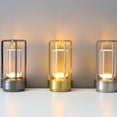 thumbnail image 2 of Maytalsory Lumisom Crystal Lantern Lamp Portable And Energy Saving Lighting Solution Crystal Lamp Touch silver, 2 of 6