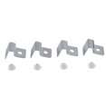 thumbnail image 2 of 4 Pcs Fish  Cover Bracket, Aquarium Cover Clip Stainless Steel Fish  Top Cover Clips With Silicone Cushion Easy To Install  Cover Clips Holder For Fish, 2 of 8