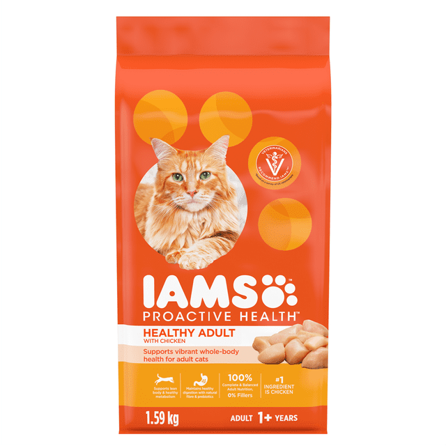 Iams Proactive Health Healthy Adult with Chicken Dry Cat Food 1.6kg