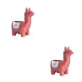 thumbnail image 3 of Wweixi 1/2/3 Animal Shape Pots Durable Materials For In Garden For Small Spaces Eco-friendly Alpaca red 2PCS, 3 of 6