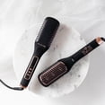 thumbnail image 3 of NuMe Straightening Heat Brush - Hair Styling Tool for Smooth, Frizz-Free Hair, 3 of 8