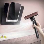 Desktop Spray Mop - Hand-Free Cleaning Tool for Kitchen & Bathroom Plastic Water Spray Mop with Detachable Head Efficient Glass, Black, JKODE