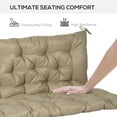 thumbnail image 4 of Outsunny Coussins de Rechange pour Balançoire d'Extérieur 3 Places, 4 of 9
