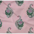 thumbnail image 4 of oneOone Coton Biologique Popeline Sergé Feuilles & Imprimé Floral 1 Yard 42 Inch Wide, 4 of 4