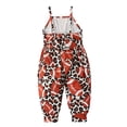 thumbnail image 4 of EQWLJWE Barboteuse Combinaison pour Tout-Petits Enfants Garçons Filles Été Mode Mignon Imprimé Rugby Bretelles, 4 of 8