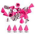 thumbnail image 1 of Unique Bargains 50 Sets Cone Spikes Studs 7x10mm Studs and Spike Screw Back Rivet Rose Red, 1 of 4