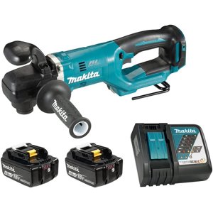 Makita DDA451RTE 18V LXT Sans fil 7/16" Variable 2-Speed Kit de perceuse à angle avec XPT, 2 Piles 5.0 Chargeur rapide & Cas d'outils
