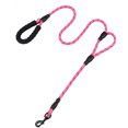 thumbnail image 1 of Dog Leash Reflective Nylon Double Handles Pet Walking Leash Dog Training Leash, 1 of 10