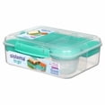 thumbnail image 1 of Sistema To Go Collection Boîte Bento et Contenant de Rangement pour Aliments, 6,9 Tasses, Transparent, Clips de Couleurs Assorties, 1,65 L, Couleurs Pouvant Varier., 1 of 4