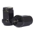 thumbnail image 2 of Coyote Wheel Accessories Écrou de Crantage 371148BLK Taille de Filetage 14 Millimètres x 1.5; Renflement Conique à 60 Degrés; Gland; Longueur Totale de 1,38 Pouce; Écrou de Crantage 3/4 Pouce Hexagonal; Noir; Acier; Boîte de 50, 2 of 2